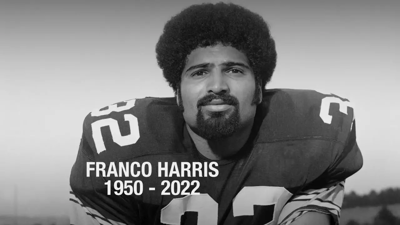 Steelers honor Franco Harris who passed away this week just before the  franchise retired his number